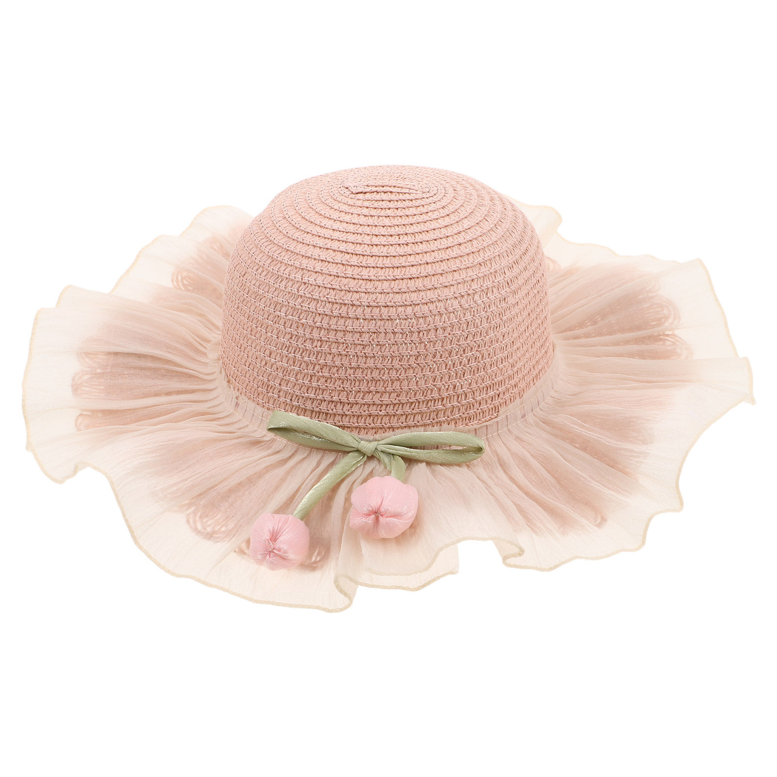 Sun Hat Wide Brim - Girls Straw Sun Hat Summer Breathable