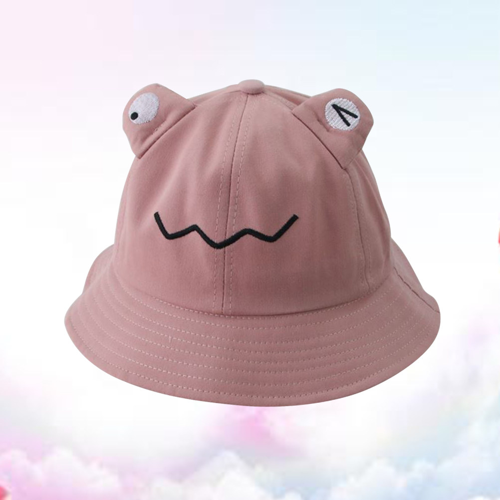 Kids Sun Hat Pink Lightweight  - Bucket Hat Cotton ulasan dan harga