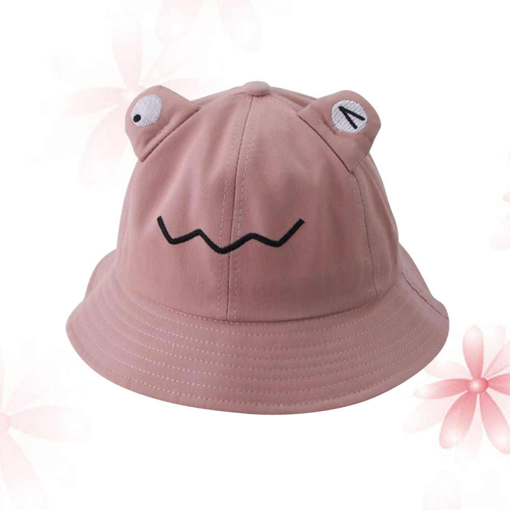 Kids Sun Hat Pink Lightweight  - Bucket Hat Cotton ulasan dan harga