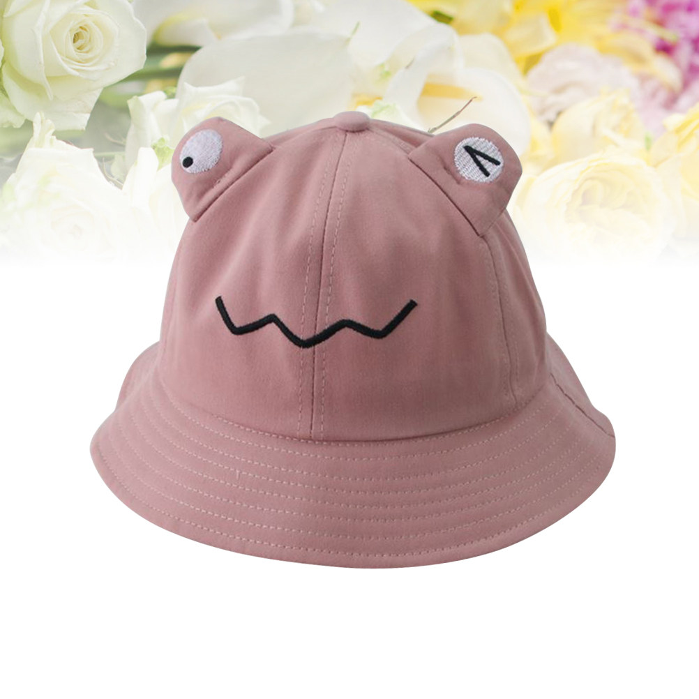 Kids Sun Hat Pink Lightweight  - Bucket Hat Cotton ulasan dan harga