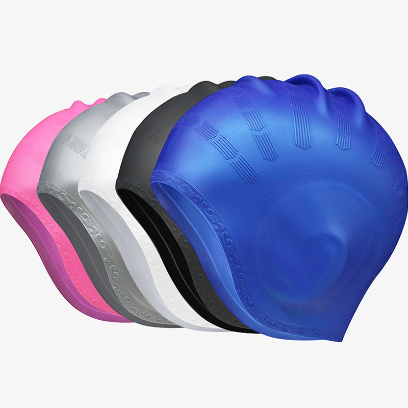 New【Adults High Elastic Swimmi - Swim Hat Silicone ulasan dan harga