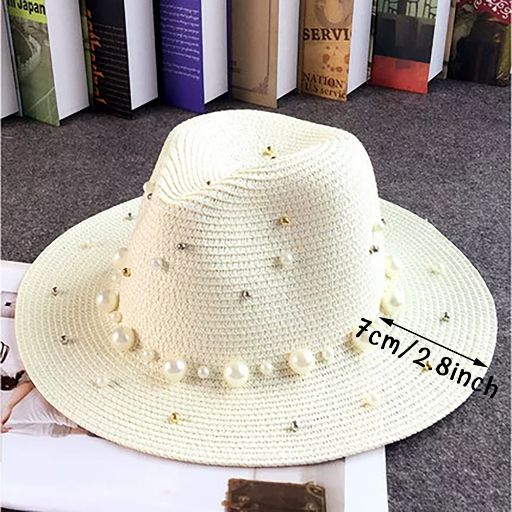 Pearl Cowgirl Straw Hat Bridal - Cowboy Hat Straw ulasan dan harga