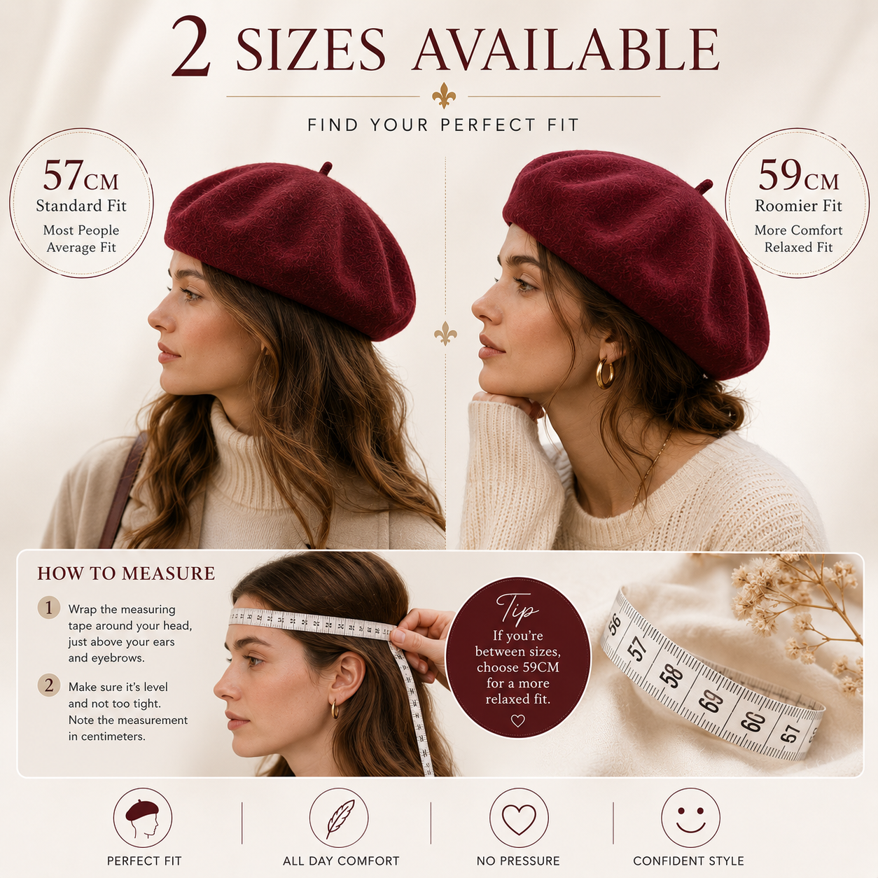 USPOP Women's 100% Wool French - Beret French Wool ulasan dan harga