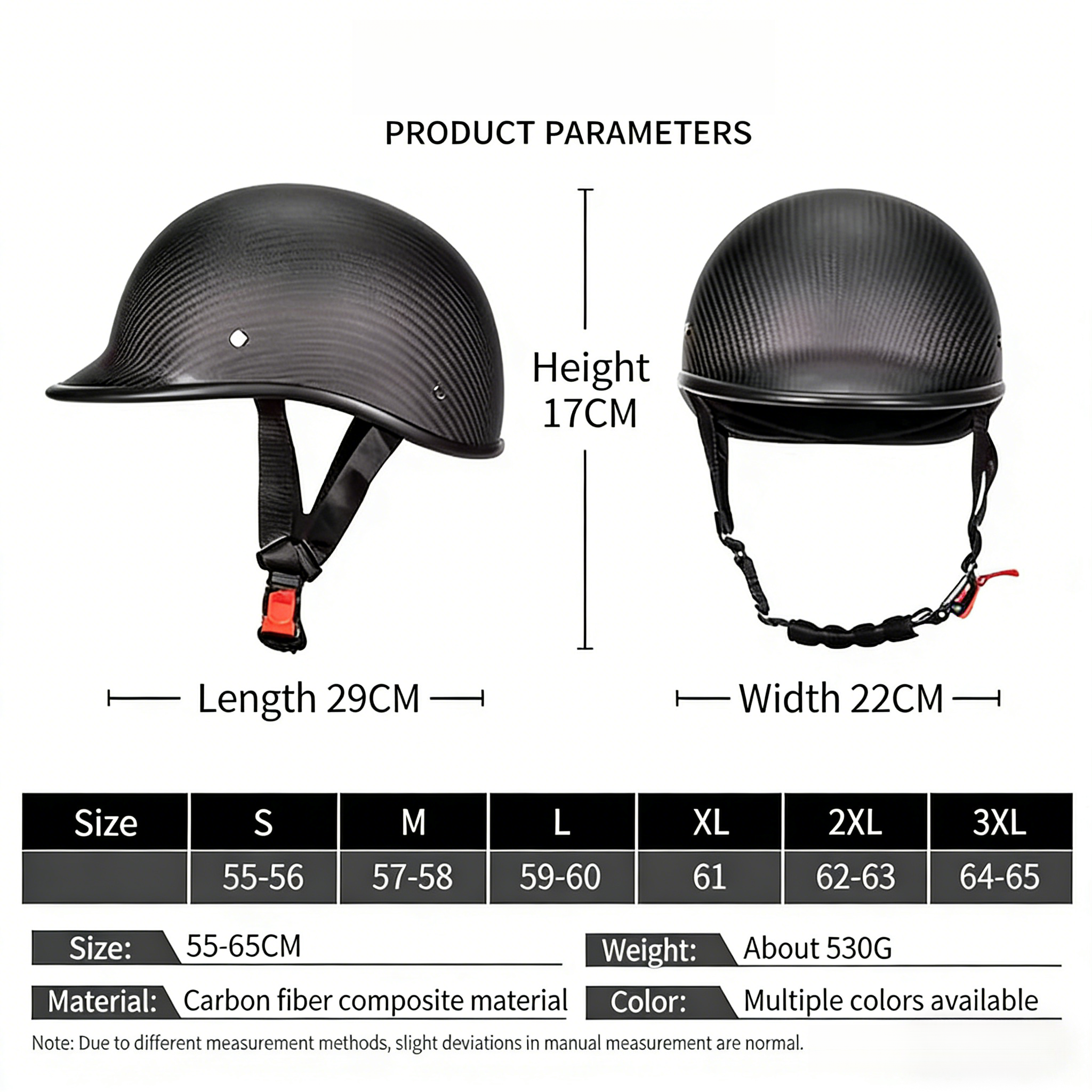 Lightweight Carbon Fiber Half  - Skull Cap Helmet Liner ulasan dan harga
