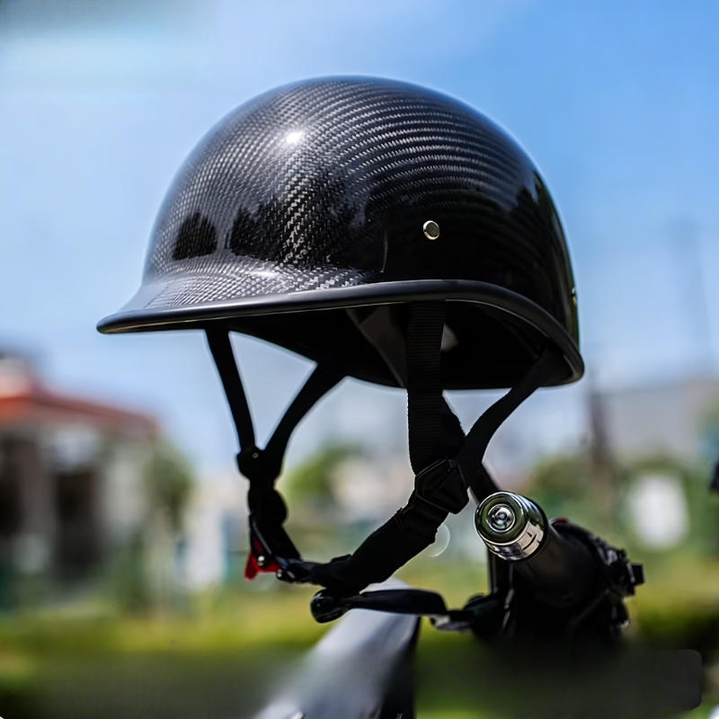 Lightweight Carbon Fiber Half  - Skull Cap Helmet Liner ulasan dan harga