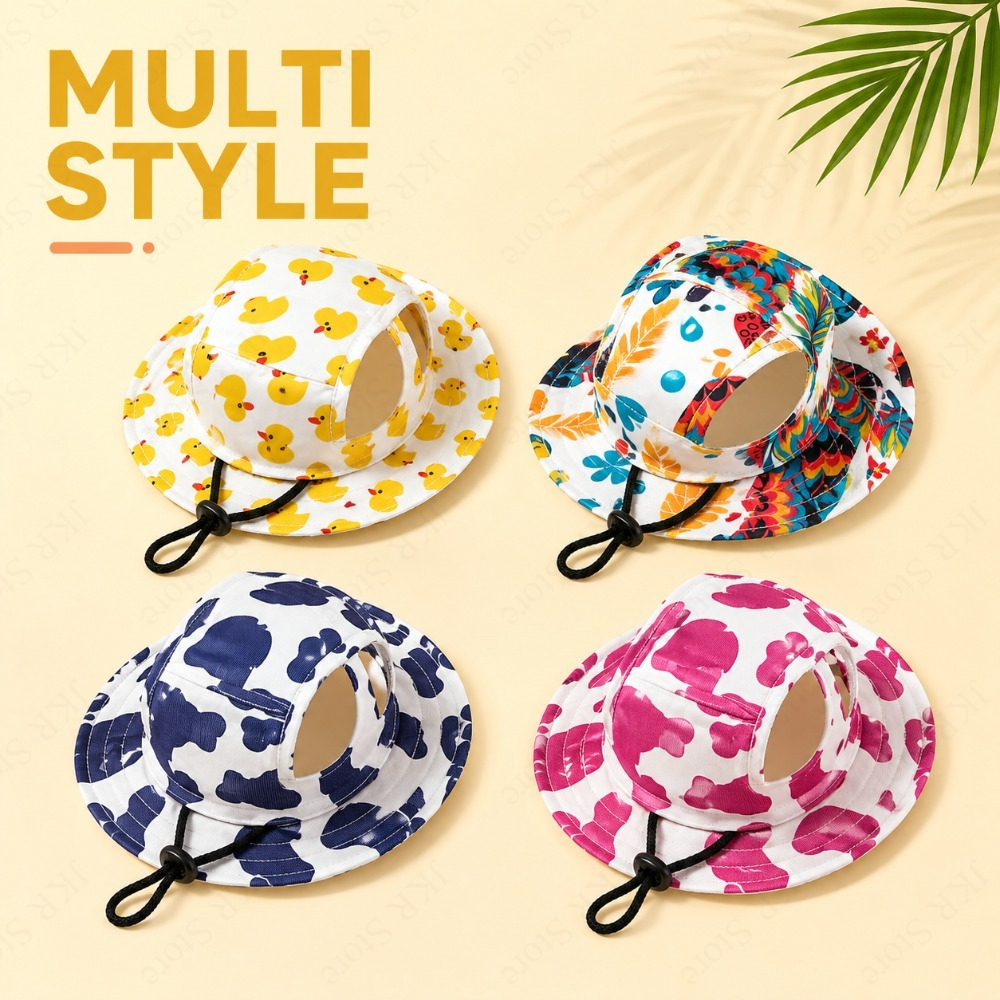 Printed Pet Dog Hat Adjustable - Running Cap Lightweight ulasan dan harga