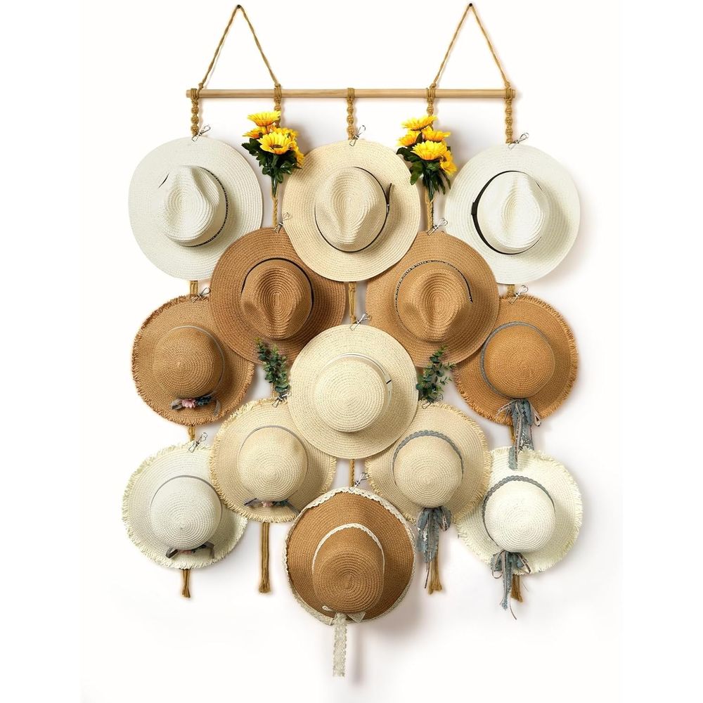 Hat Organizer Rack or Wall 15  - Sun Hat Wide Brim ulasan dan harga