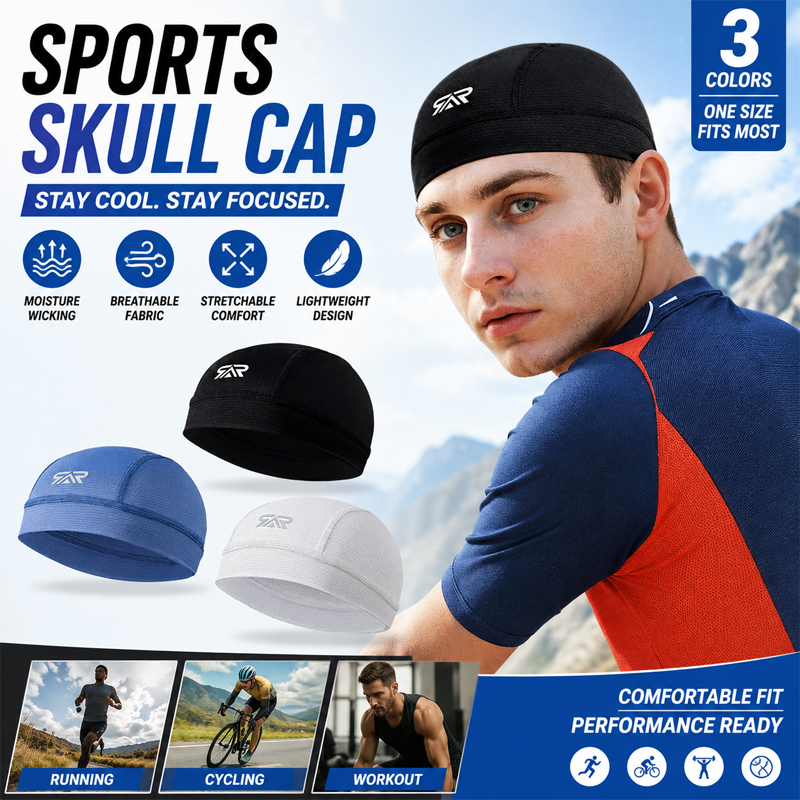 New Men's Cooling Skull Cap fo - Skull Cap Helmet Liner ulasan dan harga