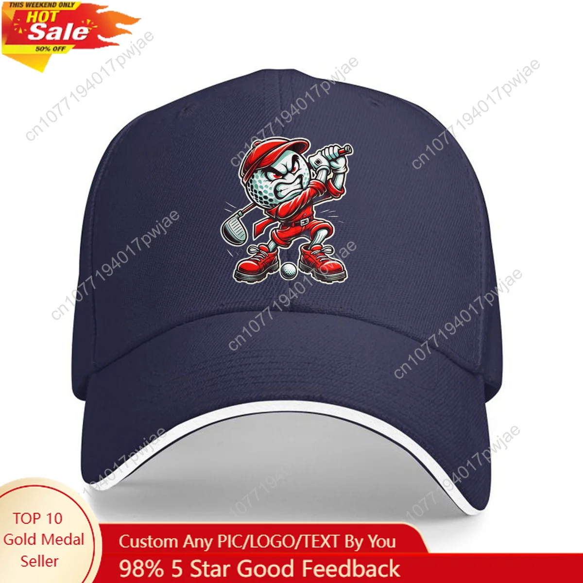 Breathable Men's Trucker Cap w - Golf Cap Dad ulasan dan harga
